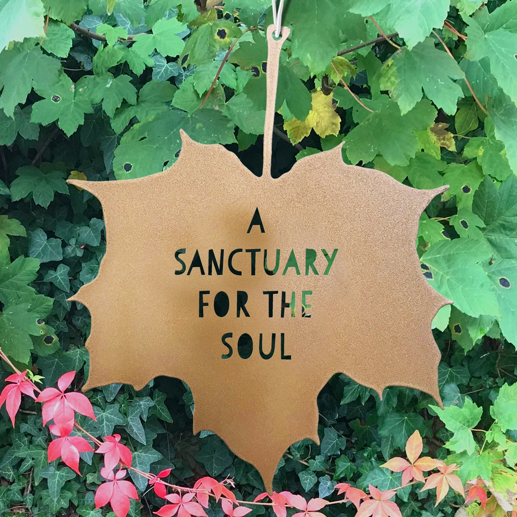 Leaf Quote - A Sanctuary for the Soul
