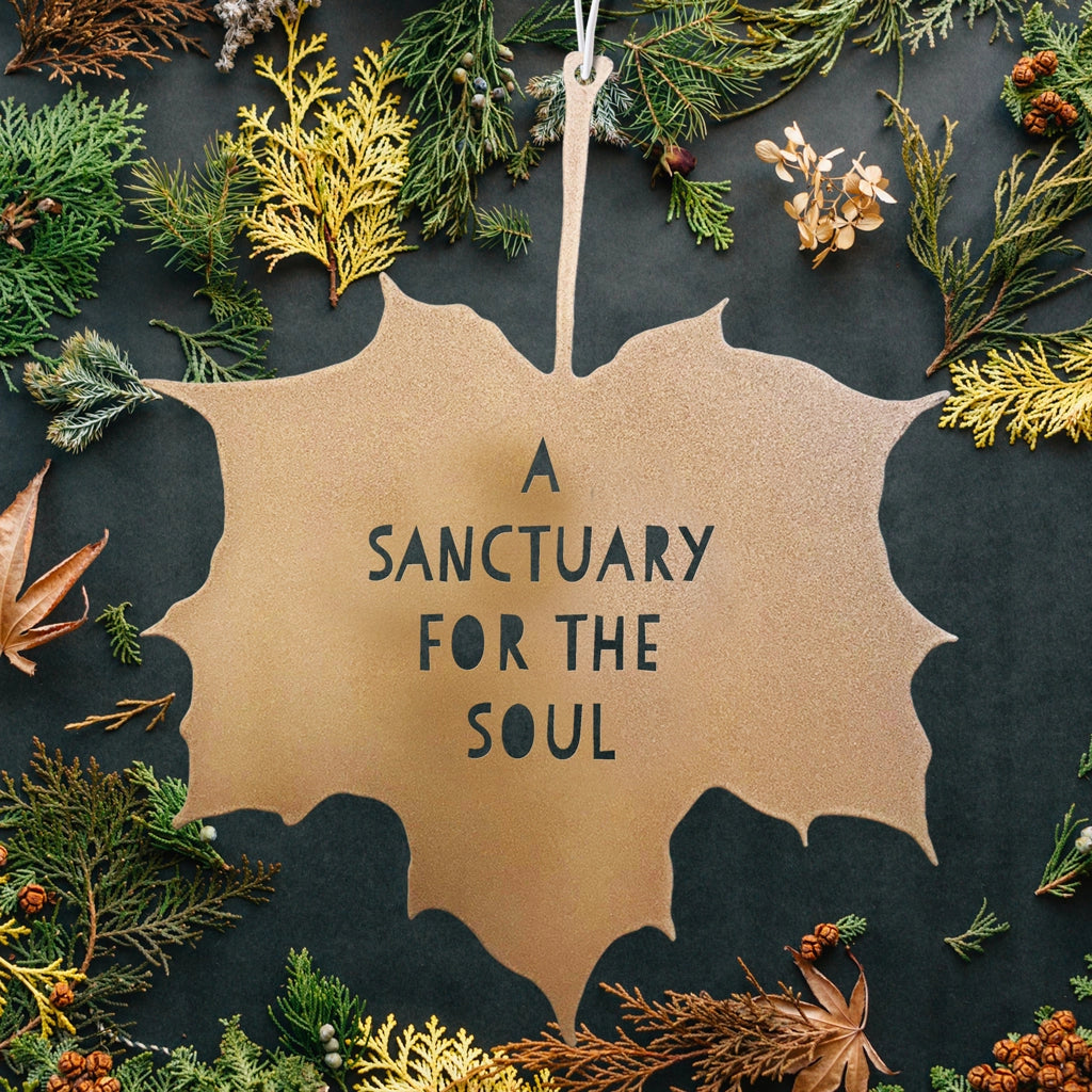 Leaf Quote - A Sanctuary for the Soul