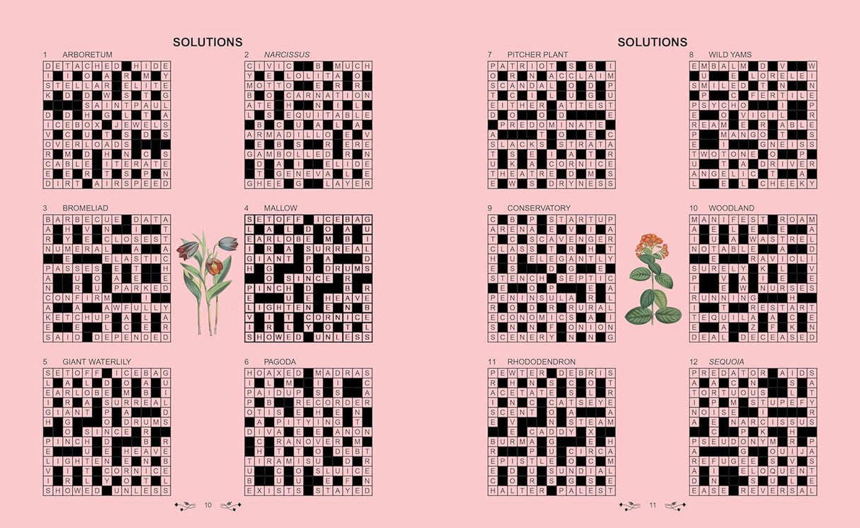 Book - Crossword Puzzles By Kew Garden