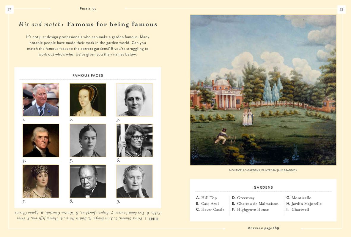 Book - RHS Quiz and Puzzle Book for Gardeners