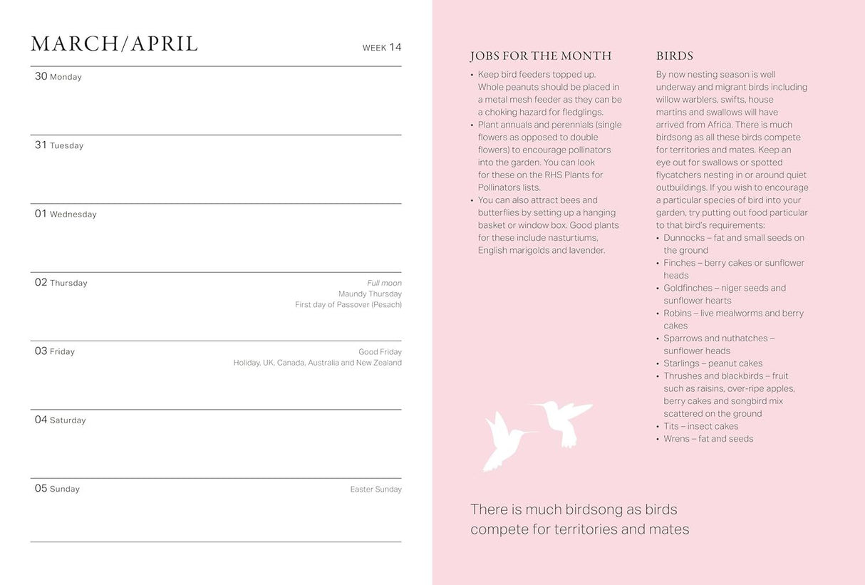 Book - RHS Wild in the Garden Diary 2026