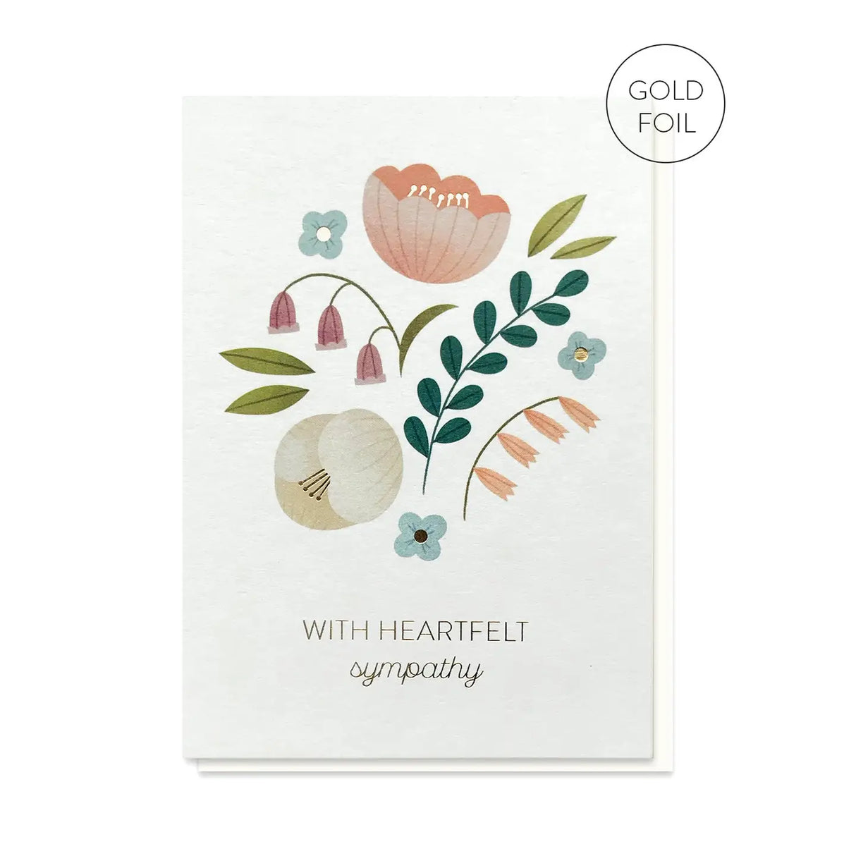 Heartfelt Sympathy Flowers Card