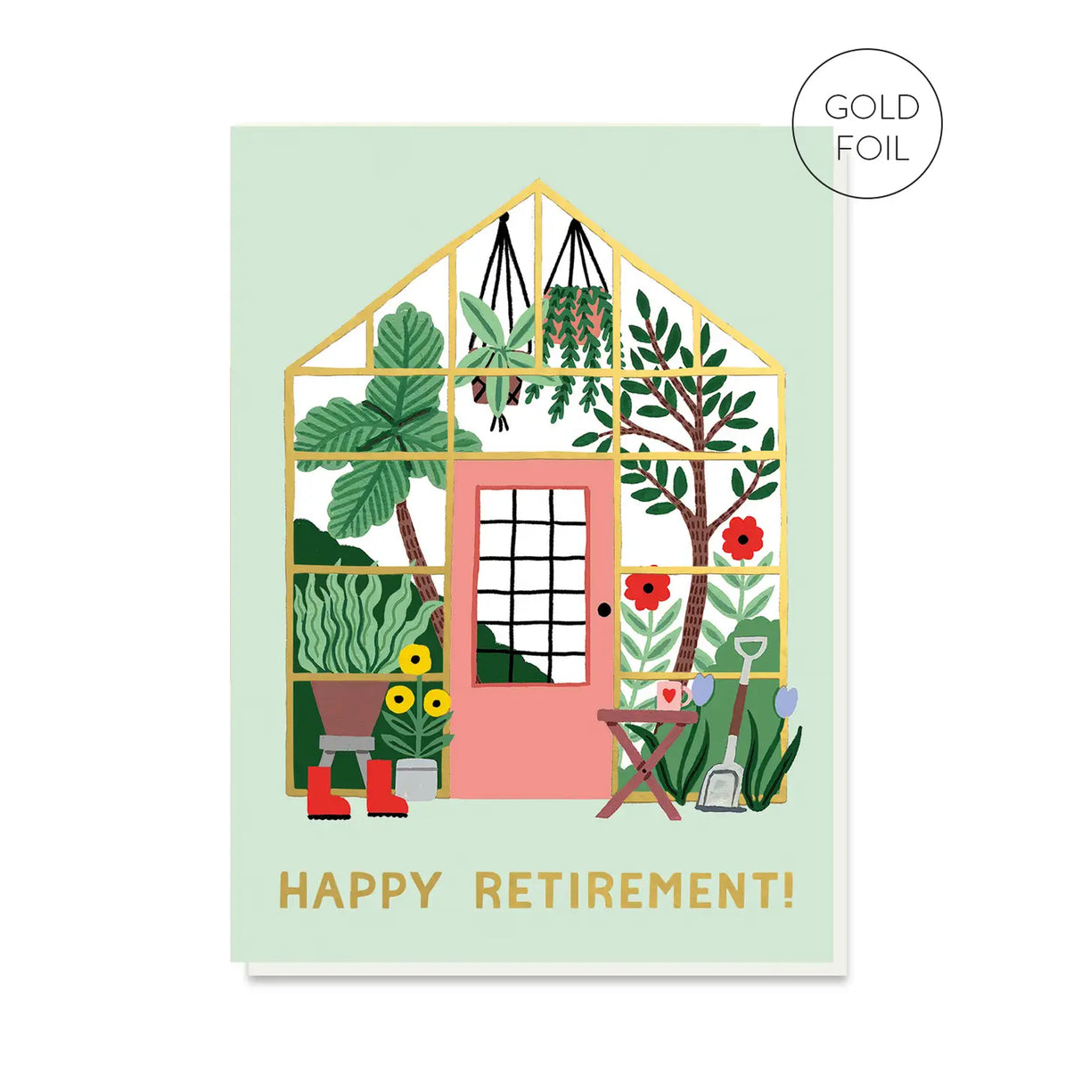 Retirement Greenhouse Gardener Card