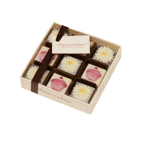 Cupcake and Daisy Handmade Solid Chocolates