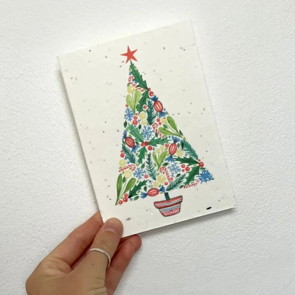 Christmas Tree Plantable Seed Card