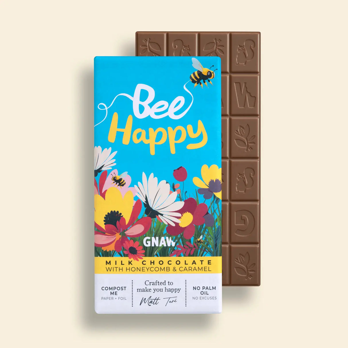 Bee Happy - Milk Chocolate & Honeycomb Bar