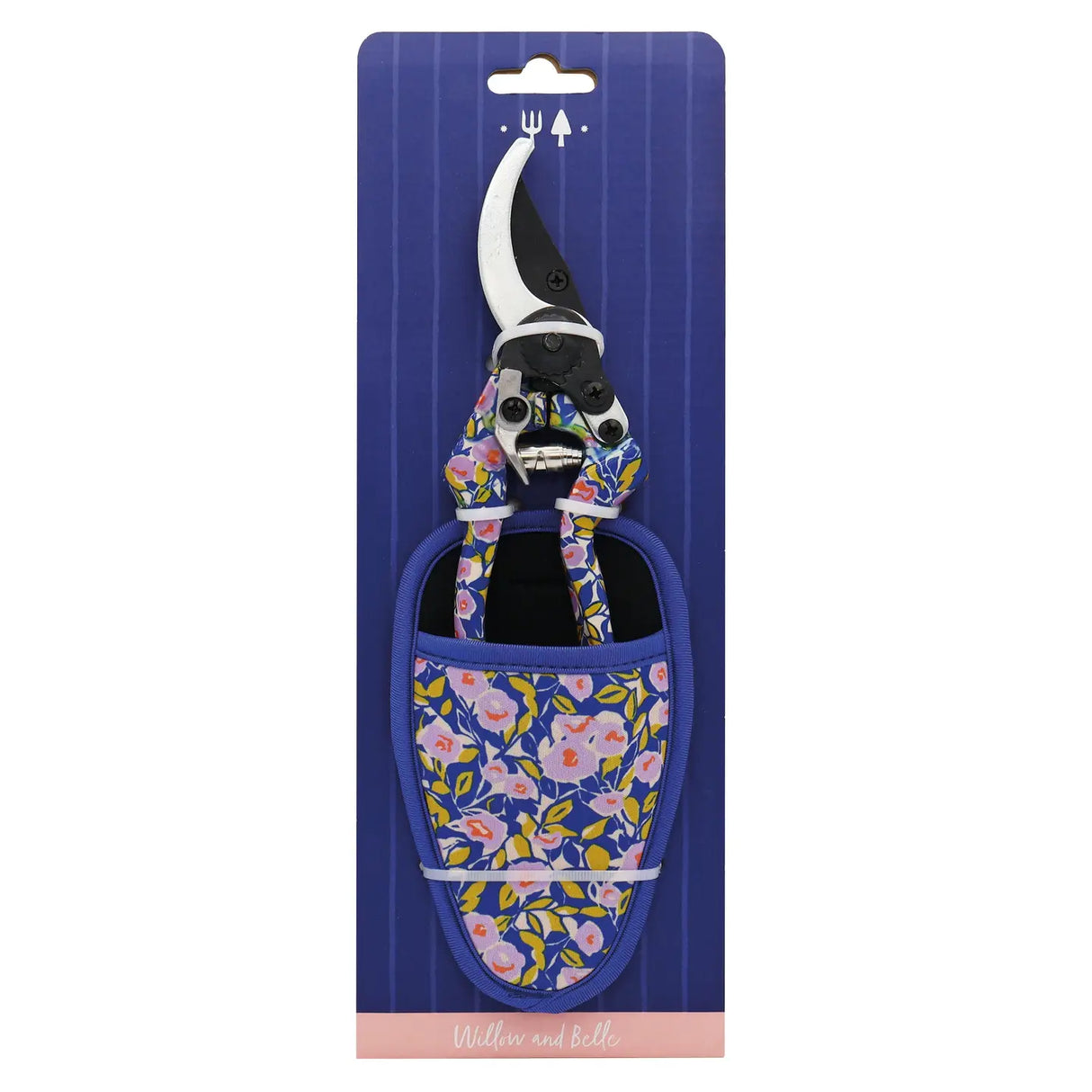Secateurs With Pouch – Blue Floral