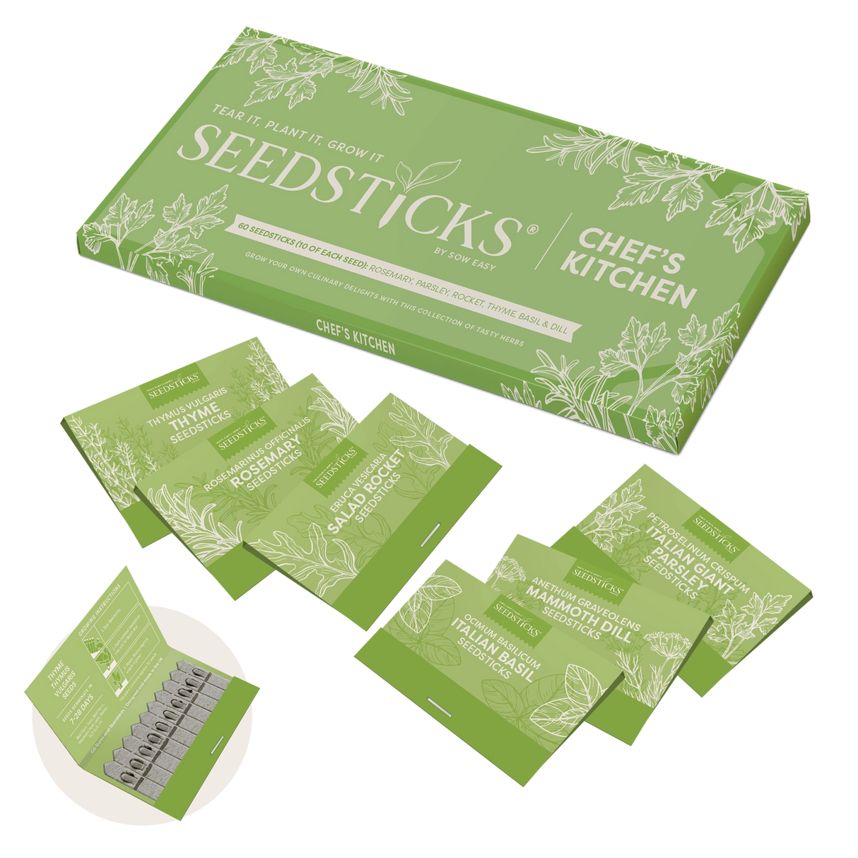 Herb Garden Seedsticks Chef's Kitchen