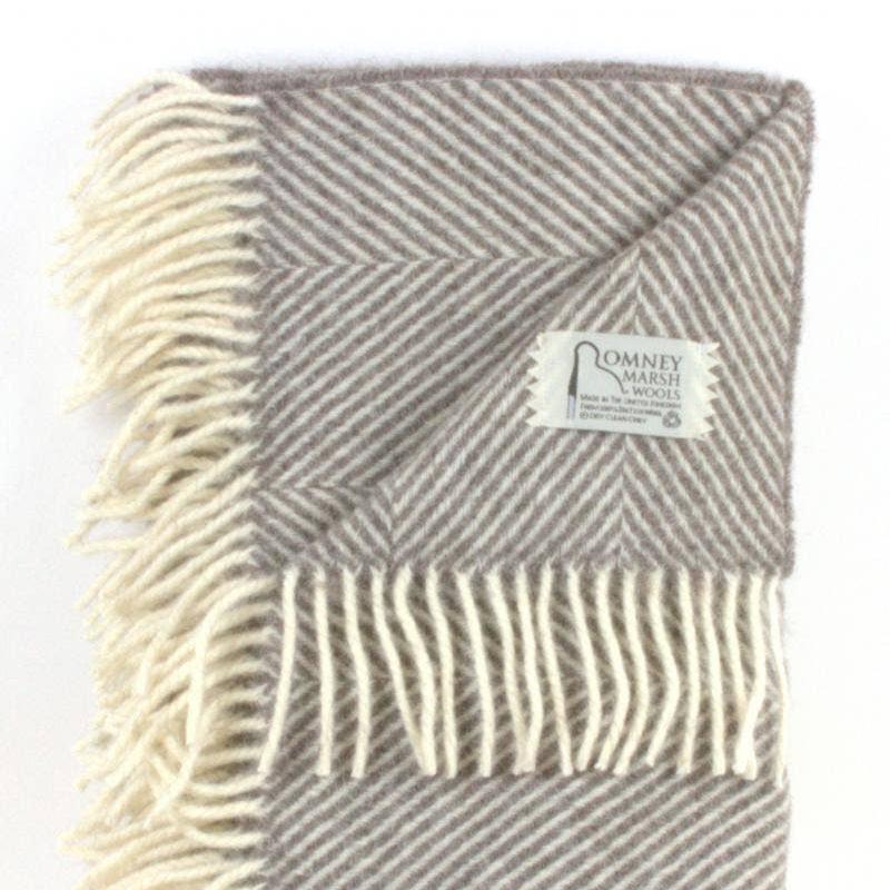 Marsh Fern Herringbone Throw