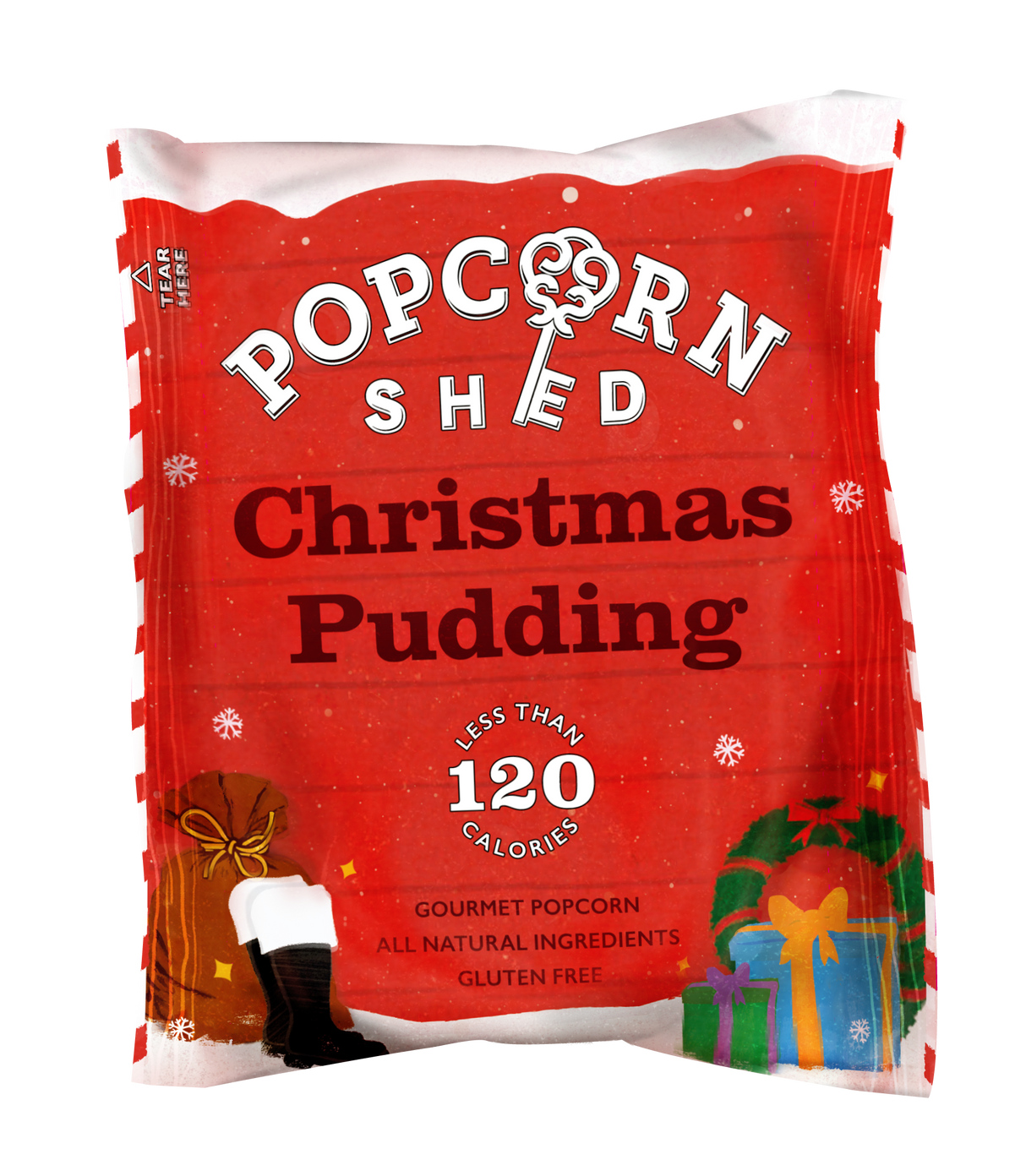 Vegan Christmas Pudding Gourmet Popcorn