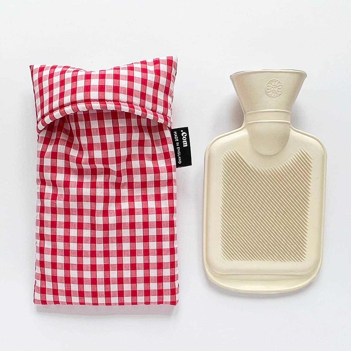 Red Gingham Mini Hot Water Bottle