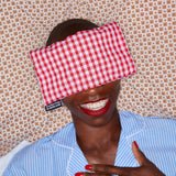 Red Gingham Lavender Eye Pillow - Hot/Cold