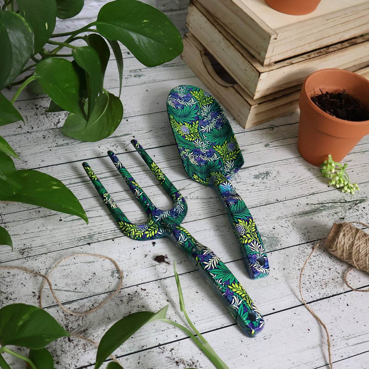 Fork and Trowel Set - William Morris