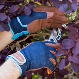 Denim Gardening Gloves -Large