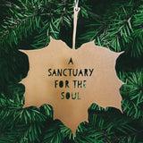 Leaf Quote - A Sanctuary for the Soul