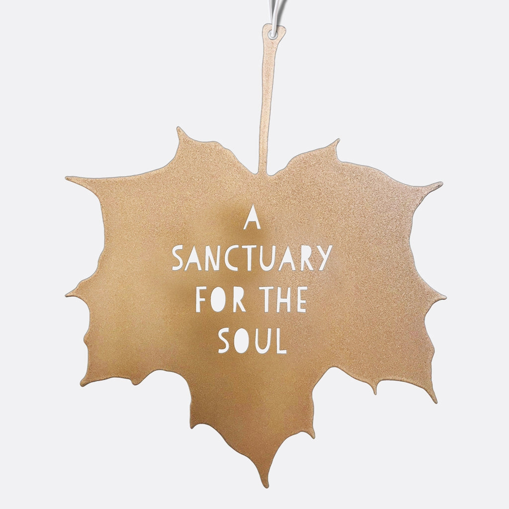Leaf Quote - A Sanctuary for the Soul
