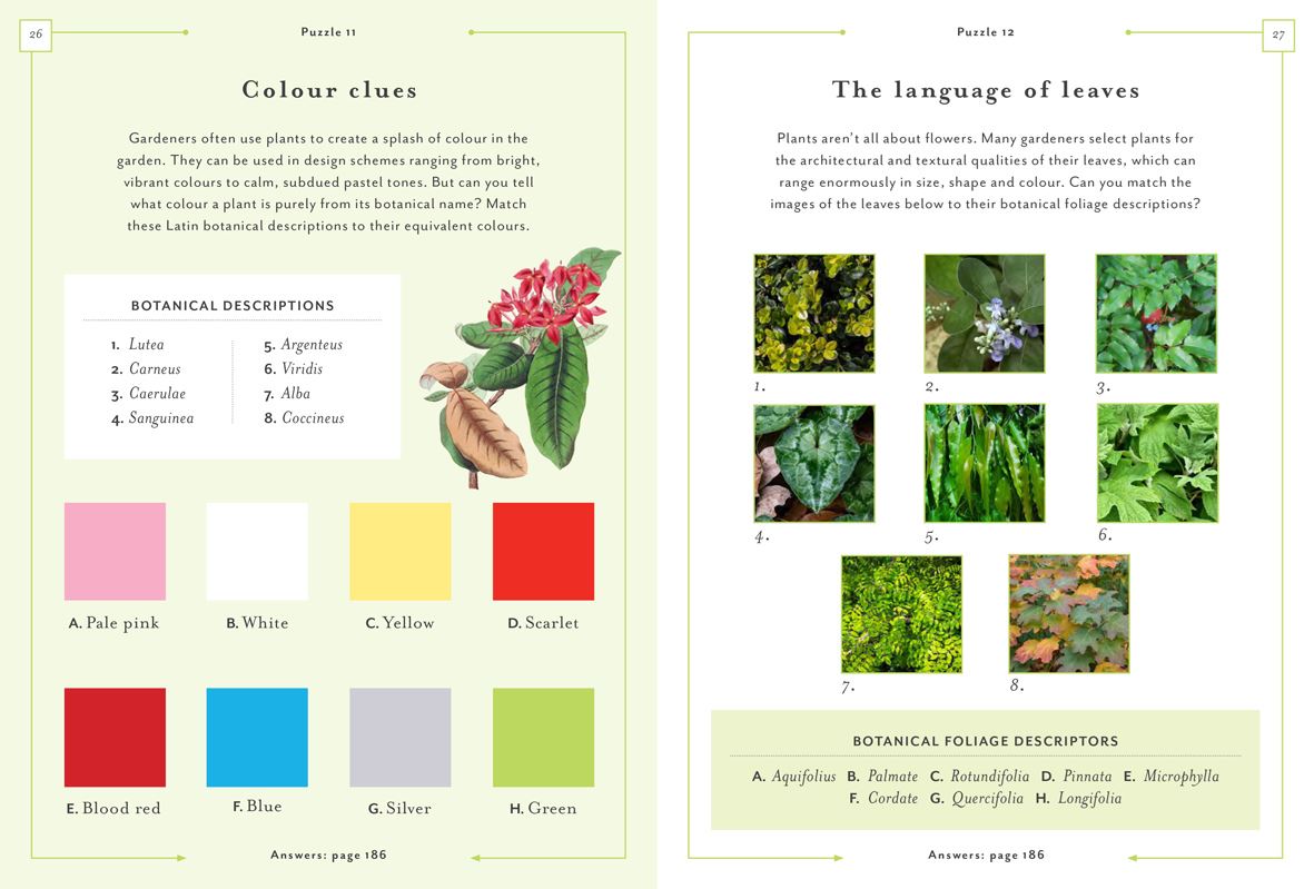 Book - RHS Quiz and Puzzle Book for Gardeners