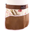 Half Leather Floral Gardening tool apron