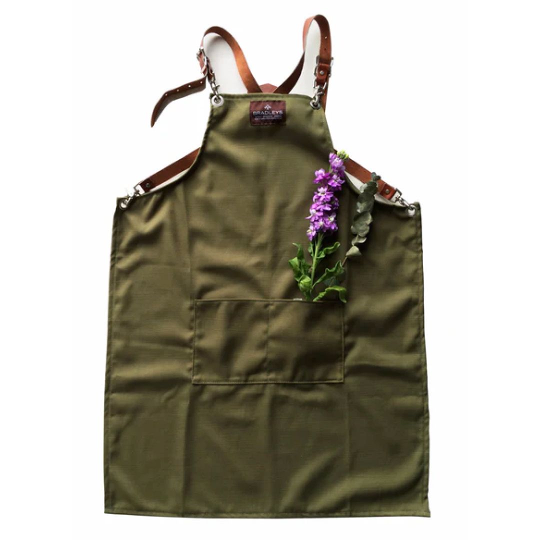 FULL UTITLTY CANVAS KHAKI APRON BRADLEYS