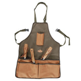 Canvas Khaki brown garden tool apron