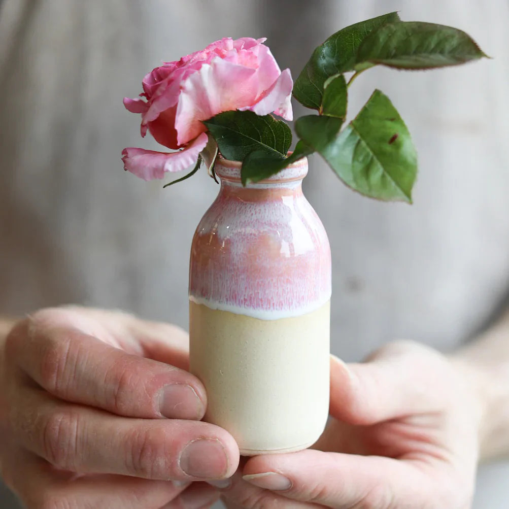 Ceramic Milk Bottle Vase