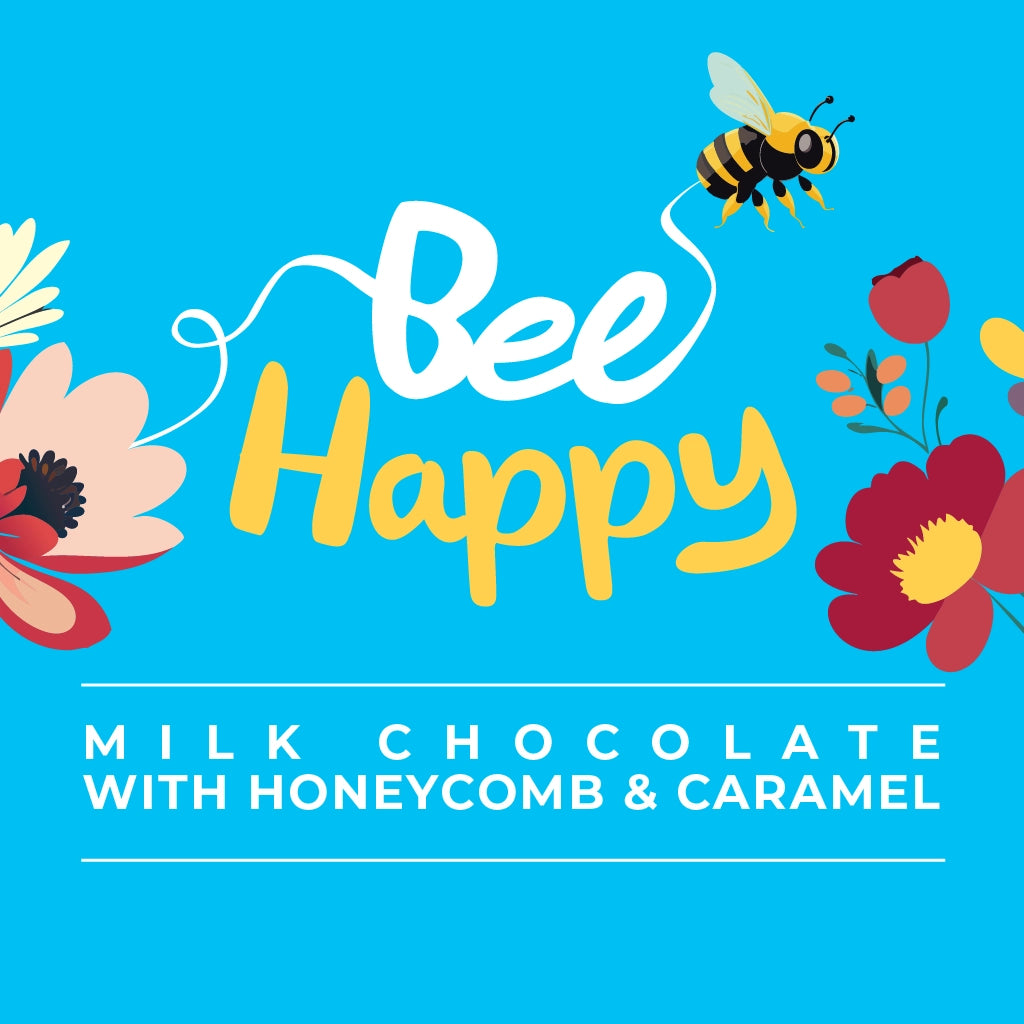Bee Happy - Milk Chocolate & Honeycomb Bar