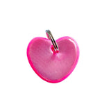 Cat Reflective Collar Charm - Heart