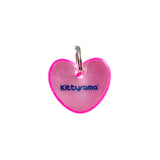 Cat Reflective Collar Charm - Heart