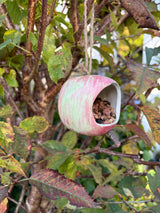 Pottery Apple Birdfeeder