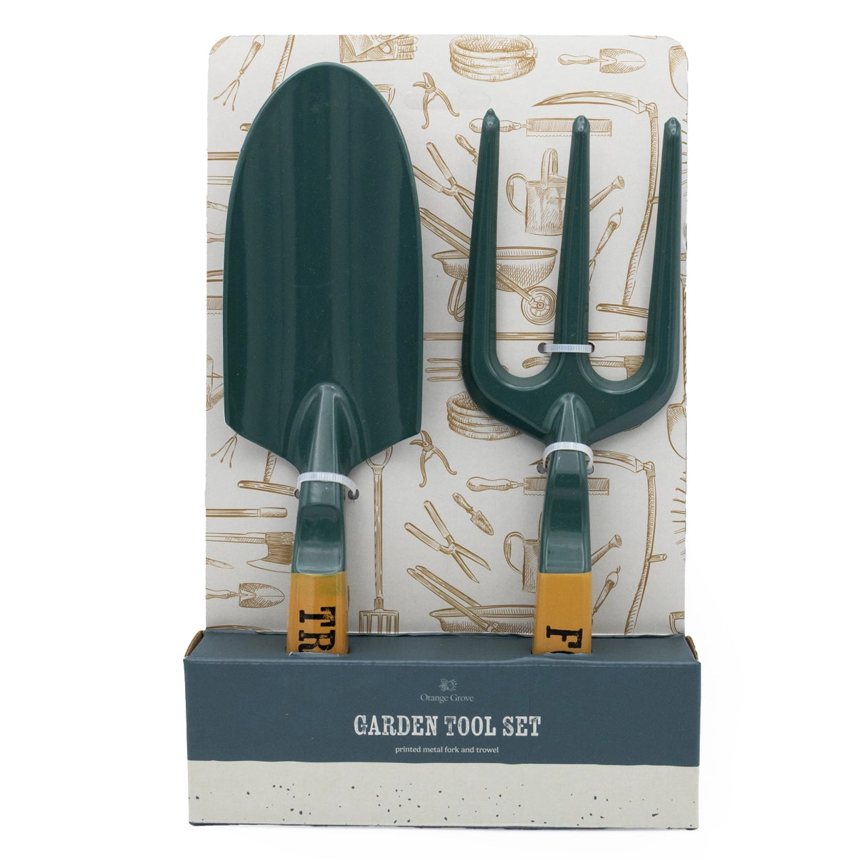 Fork & Trowel Set - Green