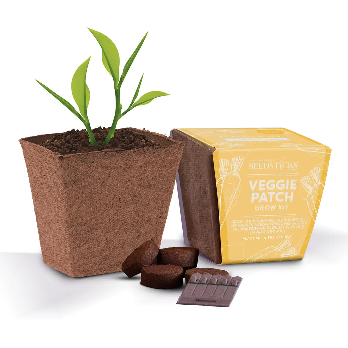 Veggie Patch Grow Pot - Carrot