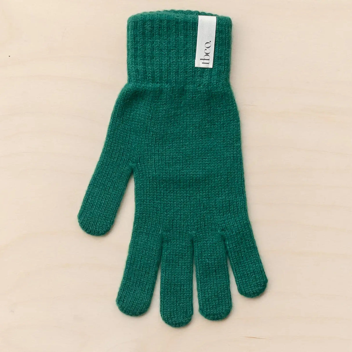 Mens Cashmere & Merino Gloves - Forest