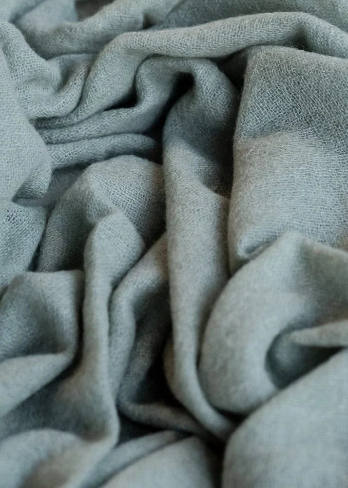 Brushed Cashmere Scarf - Sage