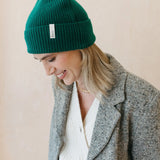 Unisex Cashmere  Beanie - Forest