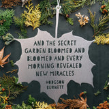 Leaf Quote - And the Secret Garden Bloomed